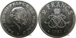 Monaco - Principauté - Rainier III - 2 Francs 1982 - SUP/AU58 - Mon6644 - 1960-2001 Franchi Nuovi