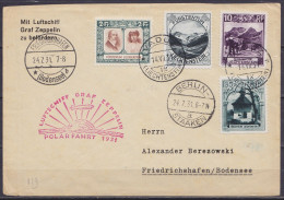 Liechtenstein - Env. "Mit Luftschiff Graf Zeppelin Zu Befördern" Affr. 2Fr70Rp Càpt VADUZ /14.VII 1931 Pour FRIEDRICHSHA - Poste Aérienne