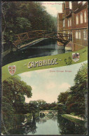 CAMBRIDGE Queens’ College Bridge And Clare College Bridge Sent 1908 From Ashwell Baldock R.S.O. To Eekeren (Belgium)  - Cambridge