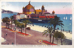*CPA - 06 NICE Promenade Des Anglais Et Le Palais De La Jetée - Animée - Colorisée - Bauwerke, Gebäude
