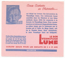 Buvard  15,2 X 13.5 Vermifuge LUNE  Bébé - Produits Pharmaceutiques