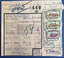 Ronquieres  Expédition  D’UN SAC DE BOIS à BRÛLÉ  2 Février 1951 - Oblitérés
