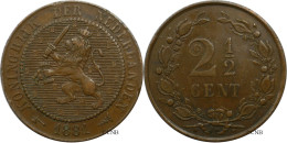 Pays-Bas - Royaume - Guillaume III - 2 1/2 Cents 1881 - TTB/XF45 - Mon5675 - 1849-1890 : Willem III