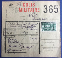 Ronquieres  Expédition  D’un Colis Militaire Vers Le Soldat Denayer Fernand  17 Avril 1951 - Documenten & Fragmenten