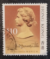 Hong Kong - 1987 -  Queen Elizabeth II - 10$ - Used - Usati