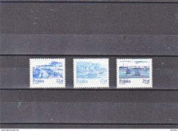 POLOGNE 1982 LA VISTULE Yvert 2651-2653, Michel 2833-2835 NEUF** MNH - Neufs