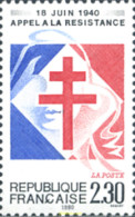 124112 MNH FRANCIA 1990 50 ANIVERSARIO DE LA LLAMADA A LA RESISTENCIA - Andere & Zonder Classificatie