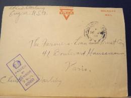 USA FPO, 24/01/1918, Passed By Censor N°6560 Pour Paris - Lettres & Documents
