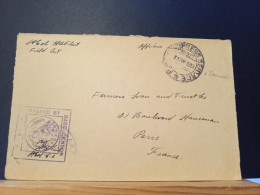 USA EXPRESS SERVICE, 11/02/1919, Passed By Base Censor Pour Paris - Brieven En Documenten