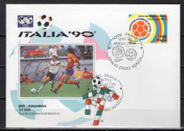 Italy 1990 Football Soccer World Cup Commemorative Cover Final Match Germany - Colombia 1 : 1 - 1990 – Italy