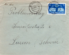 Luxemburg Nr.483, EF 4 Fr. Auf Brief In Die Schweiz. (Mi. Gest. 50 €!) - Otros & Sin Clasificación