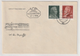 DDR-FDC: Mozart (1956)  - Otros & Sin Clasificación