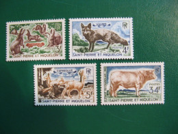 SAINT PIERRE ET MIQUELON YVERT POSTE ORDINAIRE N° 372/375 NEUFS** LUXE - MNH -  COTE 27,00 EUROS - Ungebraucht