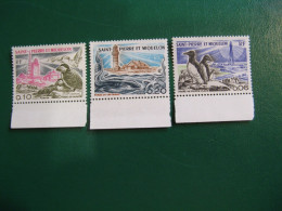 SAINT PIERRE ET MIQUELON YVERT POSTE ORDINAIRE N° 445/447 NEUFS** LUXE - MNH -  COTE 14,50 EUROS - Unused Stamps