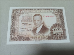 100 Pesetas 1953, UNC - 100 Pesetas