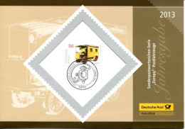 Germany Special FDC 2013 Issue In A5 Folder - Postal Car - 2011-…