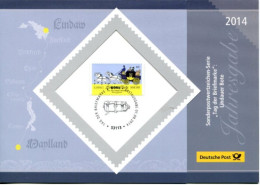 Germany Special FDC 2014 Issue In A5 Folder - Postal Horse Coach - 2011-…