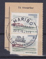 Denmark 1975 Mi. 600 100 Øre Møgeltønder Koog Sonderstempel 'Museumstoget Maribo - Bandholm' MARIBO 1976 Clip Cz. Slania - Oblitérés