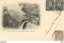 PONT EN ROYANS LES GORGES DE LA BOURNE EDIT ND VOYAGEE EN 1901 - Pont-en-Royans