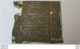 PLAQUE MATRICE   PUBLICITE  LES PRODUCTIONS GEORGES HERBERT THEATRALES 9.50 X 8.50 CM - Autres & Non Classés