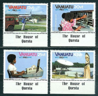 Vanuatu, Année Mondiale Des Communications , N° 682 à 685 Y&T Neufs Sans Charnière Bord De Feuille Avec Légende - Vanuatu (1980-...)