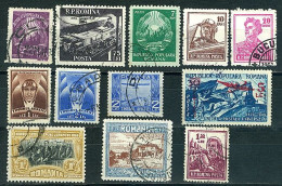 Roumanie Lot De Timbres Oblitérés Dont Poste N°172 Et  PA N° 13, 20, 21 Et 64(5L Sur 30L Bleu)  Y&T - Collections