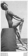 PHOTO  FEMME MAILLOT DE BAIN  BORD DE MER FORMAT 10 X 5.50 CM - Pin-ups