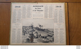 CALENDRIER ALMANACH DES POSTES 1913 DEPARTEMENT DE LA LOZERE - Grand Format : 1901-20