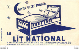 BUVARD LIT NATIONAL CONFIEZ VOTRE SOMMEIL - L