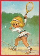 AE742 ENFANTS TENNIS LA MONTEE AU FILET  LES PETITS MICHEL THOMAS N°63 - Schwimmen