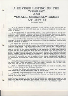 (LIV) - MEXICO A REVISED LISTING OF THE JUAREZ AND SMALL NUMERALS ISSUES OF 1879-83 - HENRY IRWIN - Philatélie Et Histoire Postale