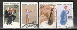 AUSTRALIA : 608-11 (0) – Australia Performing Arts 1977 - Used Stamps