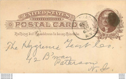 UNITED STATES POSTAL CARD 1886 ENTIER POSTAL - Other & Unclassified