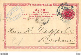 SUEDE GOTEBORG ENTIER POSTAL 1900 - Postal Stationery