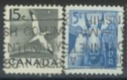 CANADA - 1953, STAMPS SET OF 2, USED. - Oblitérés