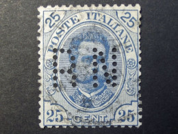 Italia - Italy - 1891  -  Perfin - Lochung -  R N  -  Cancelled - Usati