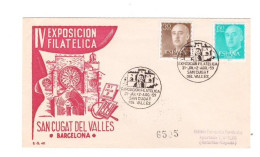 IV EXPOSICION SAN CUGAT DEL VALLES 1959 - SOBRE CON SELLOS Y SELLOS DE EVENTOS 1 - Machines à Affranchir (EMA)