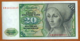 1980 // ALLEMAGNE // DEUTSCHE BUNDESBANK // ZWANZIG DEUTSCHEMARK // XF-SUP - 20 Deutsche Mark