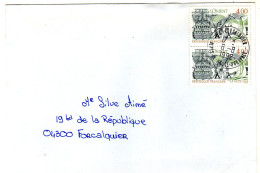 1992  CAD FORCALQUIER Sur Paire " L' ORIENT " - Lettres & Documents