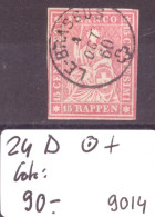 TIMBRE RAPPEN - No 24D TOP OBLITERATION  LE BRASSUS - COTE: 90.- - Used Stamps