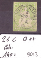TIMBRE RAPPEN - No 26C  TOP OBLITERATION  WINTERTHUR  - COTE: 140.- - Used Stamps