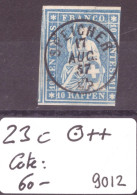 TIMBRE RAPPEN - No 23C  TOP OBLITERATION SPEICHER   - COTE: 60.- - Used Stamps