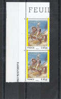 Variété De 2017 Neuf** Y&T N° 5157 Avec 2 Bandes à Cheval Tenant à Décalées - Unused Stamps