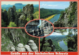 3 AK Germany /  Sachsen * Ansichten Der Sächsischen Schweiz - Dabei Auch Die Stadt Königstein Mit Der Festung * - Koenigstein (Saechs. Schw.)