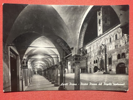 Cartolina - Ascoli Piceno - Portici Piazza Del Popolo ( Notturno ) - 1961 - Ascoli Piceno