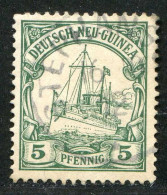 REF093 > COLONIES ALLEMANDE - NOUVELLE GUINÉE < Yv N° 8 Ø < Oblitéré Dos Visible - Used Ø - Duits-Nieuw-Guinea