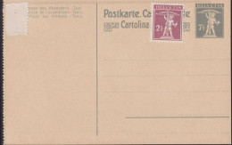 1906/ Schweiz Postkarte PrP 42, 7 1/2 Grau  Zum:CH 136 Mi:CH:136x, Tell Knabe - Covers & Documents