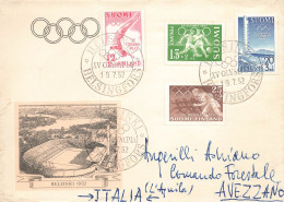 FINLANDE. FDC. OLYMPIC GAMES. HELSINKI. 19 7 52   / 2 - Lettres & Documents