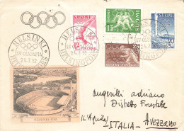 FINLANDE. FDC. OLYMPIC GAMES. HELSINKI. 24 7 52   / 2 - Covers & Documents