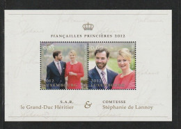 2012 " FIANCAILLES PRINCIERES " Sur Bloc Neuf ** MNH Du Luxembourg  A Saisir !!! - Blocks & Sheetlets & Panes